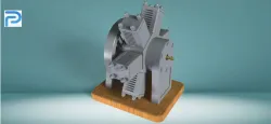 6-Cylinder Pneumatic Radial Engine