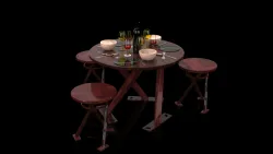 A set table of fine Dinner (Inbox for Design file)