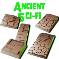 Ancient Scif-fi Square Bases