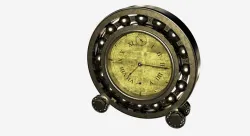 Ball bearing clock.
