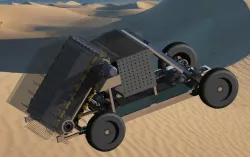 Beach cleaner robot (Robot nettoyeur de sable télécommandé)
