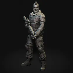 Captain Lobo posed character male Toy Model Draw Mannequin figure