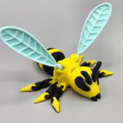 Cute Flexi Bee And Bee keychain Variant
