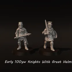 Early 100yw Knights With Great Helms