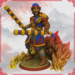 Fire Warrior and Flames