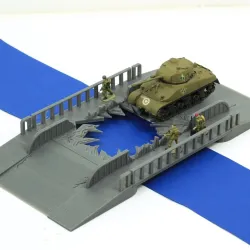 Flat Steel Bridge - Tabletop Wagaming Terrain
