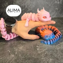 flexi mama dragon - 43cm / 17 inches long