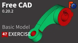 FreeCAD Tutorial for beginners,basic model exercise-47