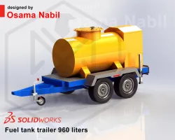 Fuel tank trailer 960 liters