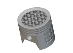 gyroid infill piston lattice models