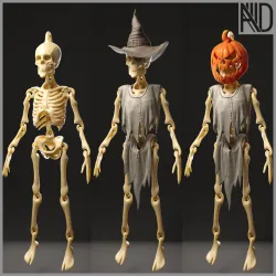 Hanging skeleton