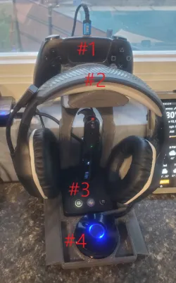 Headphone and PS4 / PS5 Gaming Controller Holder
