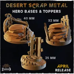 Hero Bases & Toppers - Desert Scrap Metal