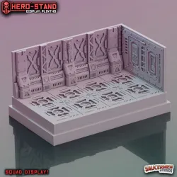 Hero-Stand Display Plinths – Gothic Hulk Ship (Squad Size)