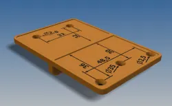 Hinge drilling template