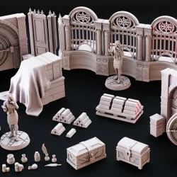 June Tribes Set | Bank and Vault With Business Orc and Vault Contents