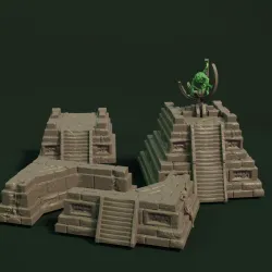 jungle Pyramid multi-part terrain set