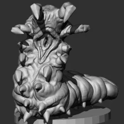 LUMPISH CORPSE GRUB - 28MM/32MM SCALE MINIATURE