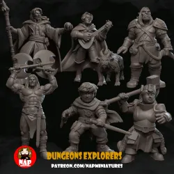 Nap Miniatures - December Release - Dungeons Explorers