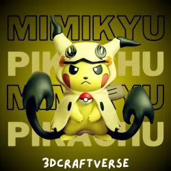 PIKACHU X MIMIKYU POKEMON MODEL