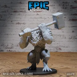 Quaggoth Attack / Evil Deep Bear / Tall Humanoid Creature / Bulky Beast / Cave Monster / Claw Fighter / White Hair Predator