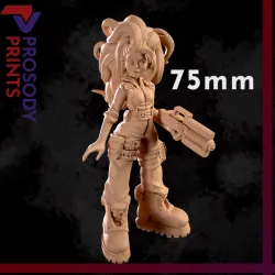 Sci Fi Gunslinger Amy - 75mm