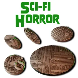 Scif-fi Horror Round Bases