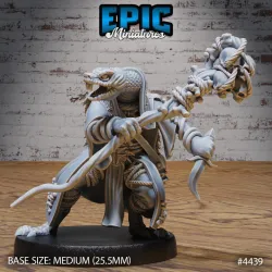 Serpent Folk Shaman / Snake Soldier / Serpentfolk Beast / Sand Dune Reptile / Desert Monster Encounter