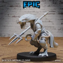 Serpent Folk Trident / Snake Soldier / Serpentfolk Beast / Sand Dune Reptile / Desert Monster Encounter