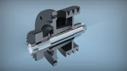 Simple Pulley,belt and gear mechanism for engineering drawing practice