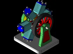 six cylinder radial engine