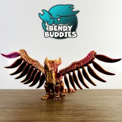 Skywing Griffin / Gryphon Articulated / Print-in-Place Heavenly Flying Beast / Cute Lion Eagle Hybrid / Fantasy World Beast
