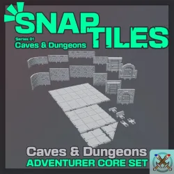 Snap-Tiles: Caves & Dungeons [ADVENTURER CORE SET]