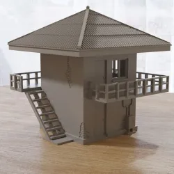 Soviet Military Outpost - Watch Tower - Zona Alfa Wargaming Terrain