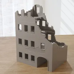 Stalingrad Ruined House MST2 Wargaming Terrain