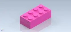 Studycadcam 3D CAD Exercise 1031/Regular Lego Block/ Bloque Lego/Autodesk Inventor Pro