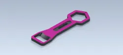 Studycadcam 3D CAD Exercise 769/ Bottle opener/Destapador/Autodesk Inventor Pro