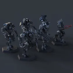 Syntharii Kill Bots (6 Modular Models)