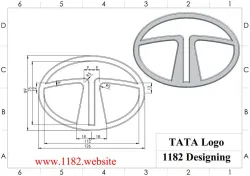 TATA motors logo 3D