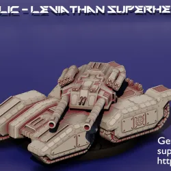 The LIC - Leviathan Superheavy Tank - Mammoth tank inspired.
