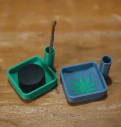 Tool holder/tray for dabs