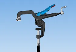 Vertical screw clamp