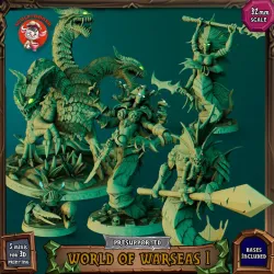 World of Warseas 1 - 32mm scale pre-supported set