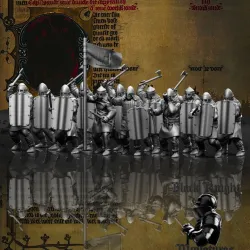 13th century - Lithuanian Axemen - x 12