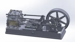 2 CYL HORIZONTAL STEAM ENGINE