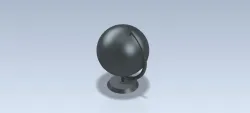 3D CAD Basic exercise/ Globe/ Globo/Autodesk Inventor Pro