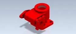 3D CAD Basic exercise/ Valve Body/ Cuerpo de Válvula/Autodesk Inventor Pro