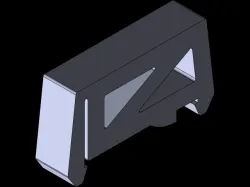 3D printed DIN Rail Mount Clip