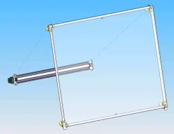 48" LED light with lightbox frame adapters