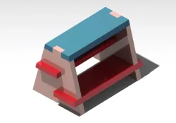A simple stepped table